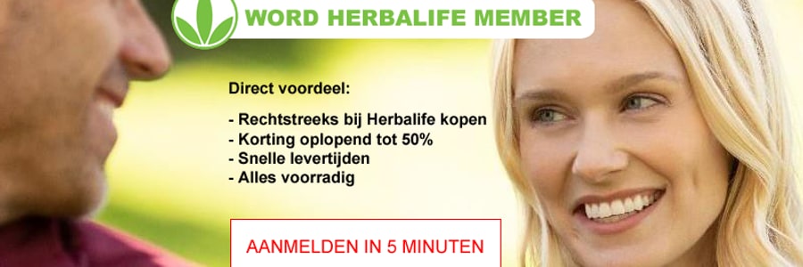 Word Herbalife Member: rechtstreeks bij Herbalife kopen, korting oplopend tot 50%, snelle levertijden, alles voorradig